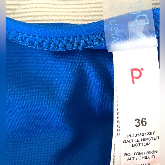 Beautiful 2 pc bikini swimwear rainbow colors blue yellow green EUR 36 US 2 to 4 - Picture 4 of 9